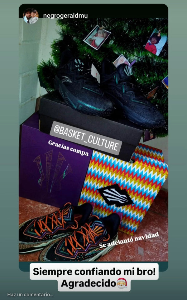Cliente negrogeraldmu agradeciendo a Basket Culture