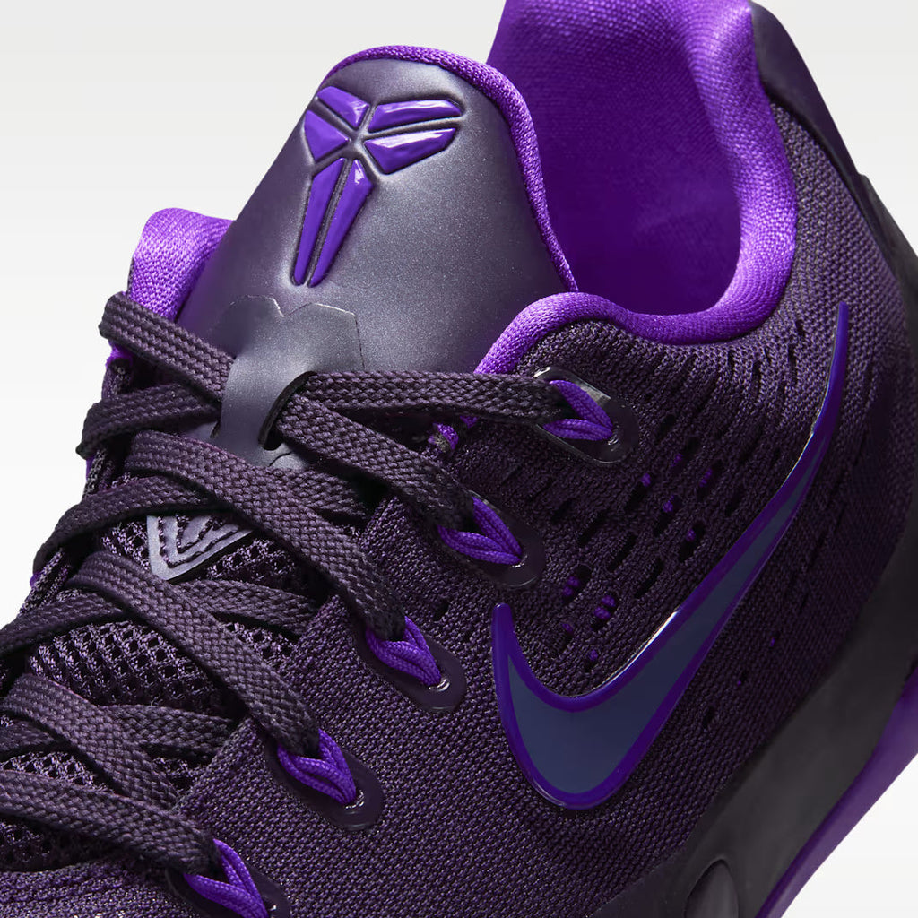 Nike Kobe 9 Low EM Purple Dynasty GS zapatillas de basketball, detalle
