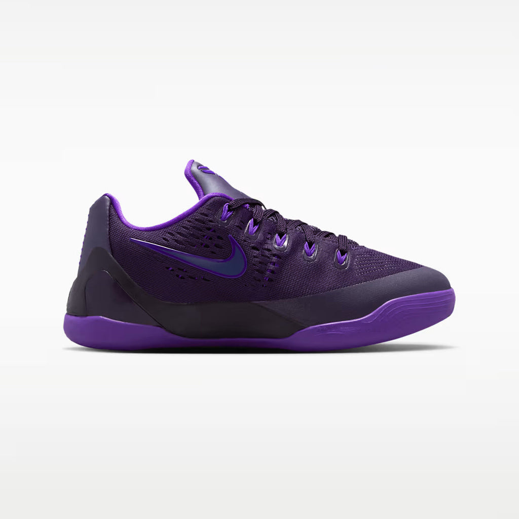 Nike Kobe 9 Low EM Purple Dynasty GS zapatillas de basketball, vista medial